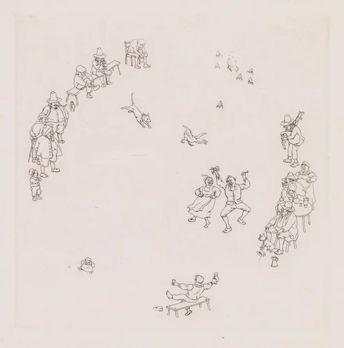 Revelers (Ribauds et Ribaudes) by Léonce Petit, print, 1859-1894