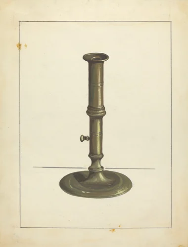 Candlestick by Jules Lefevere, index of american design, 1939