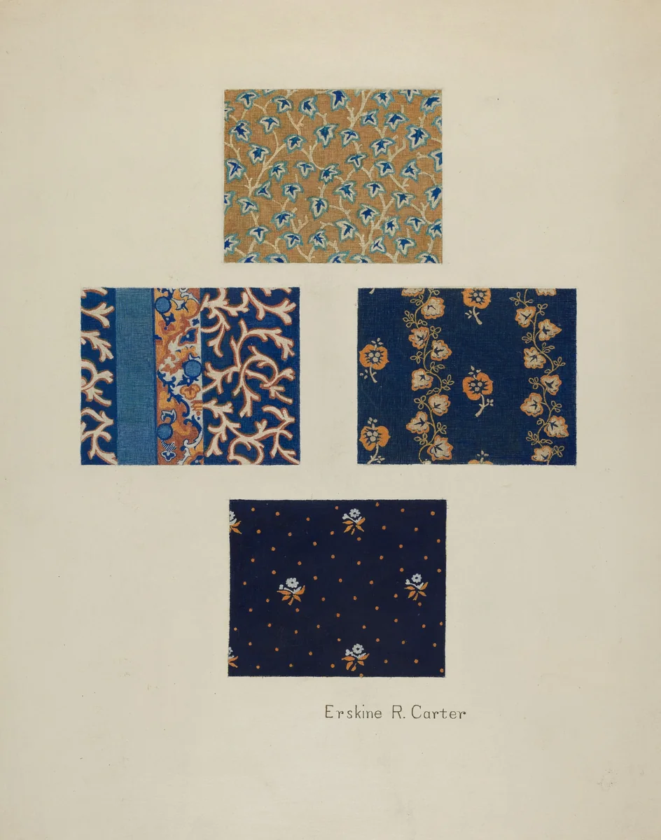 Cotton Prints by Erskine Carter, index of american design, 1940