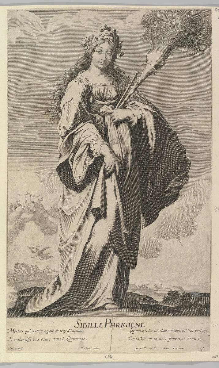 Sibylle Phrygienne by Gilles Rousselet, print, 1630-1640