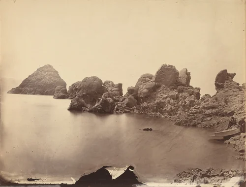Tufa Domes, Pyramid Lake, Nevada by Timothy O'Sullivan, photograph, 1867