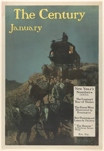 The Century, New Year's Number, January by Frederic Remington, print, 1902