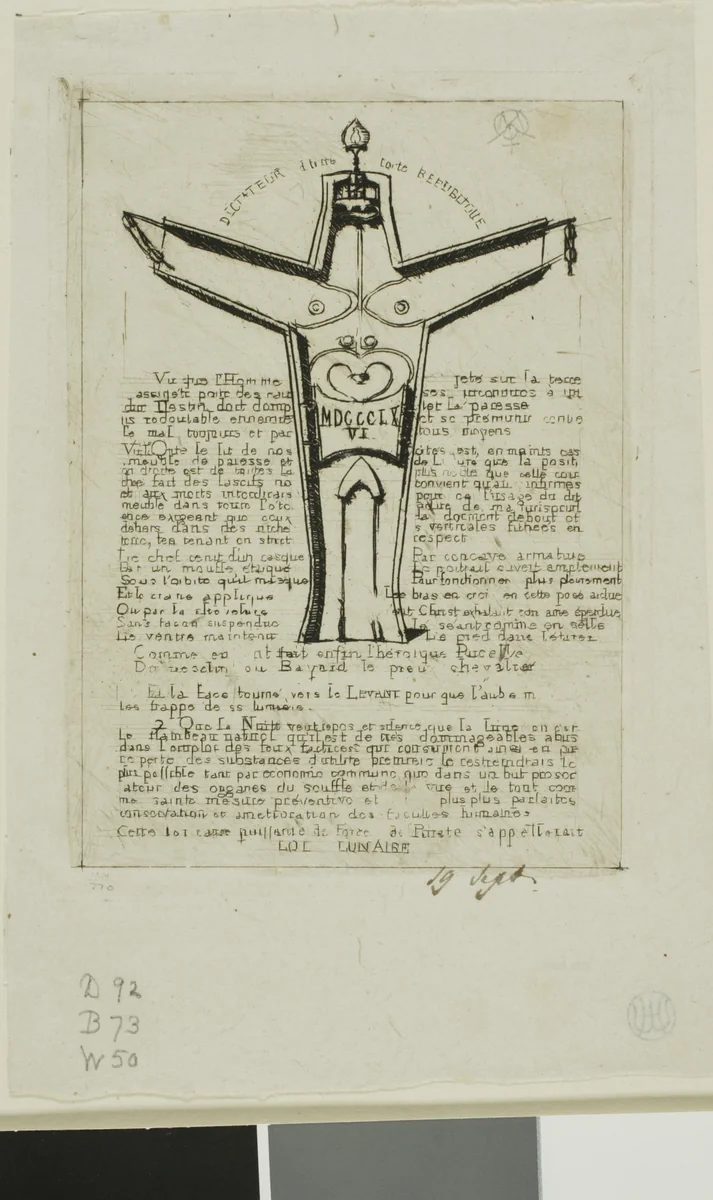 Lunar Law, No. 2 by Charles Meryon, print, 1866