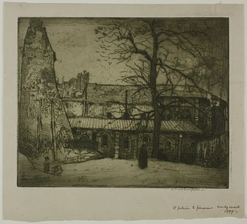 St. Julien-le-Pauvre by Donald Shaw MacLaughlan, print, 1899