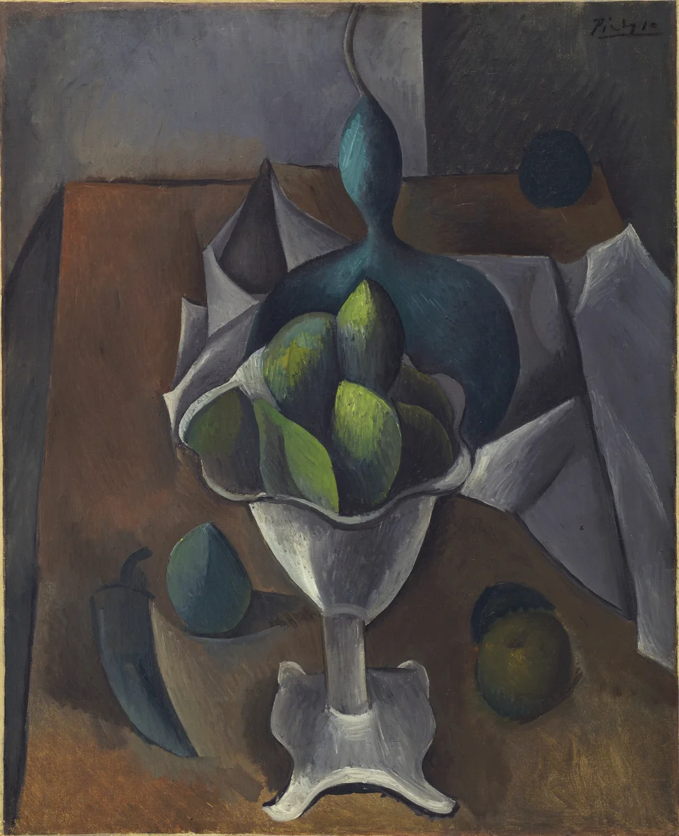 Fruit Dish by Pablo Picasso, painting, 1908
