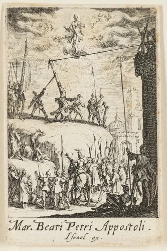 Martyrdom of Saint Peter, plate one from The Martyrdoms of the Apostles by Jacques Callot, print, 1612-1635