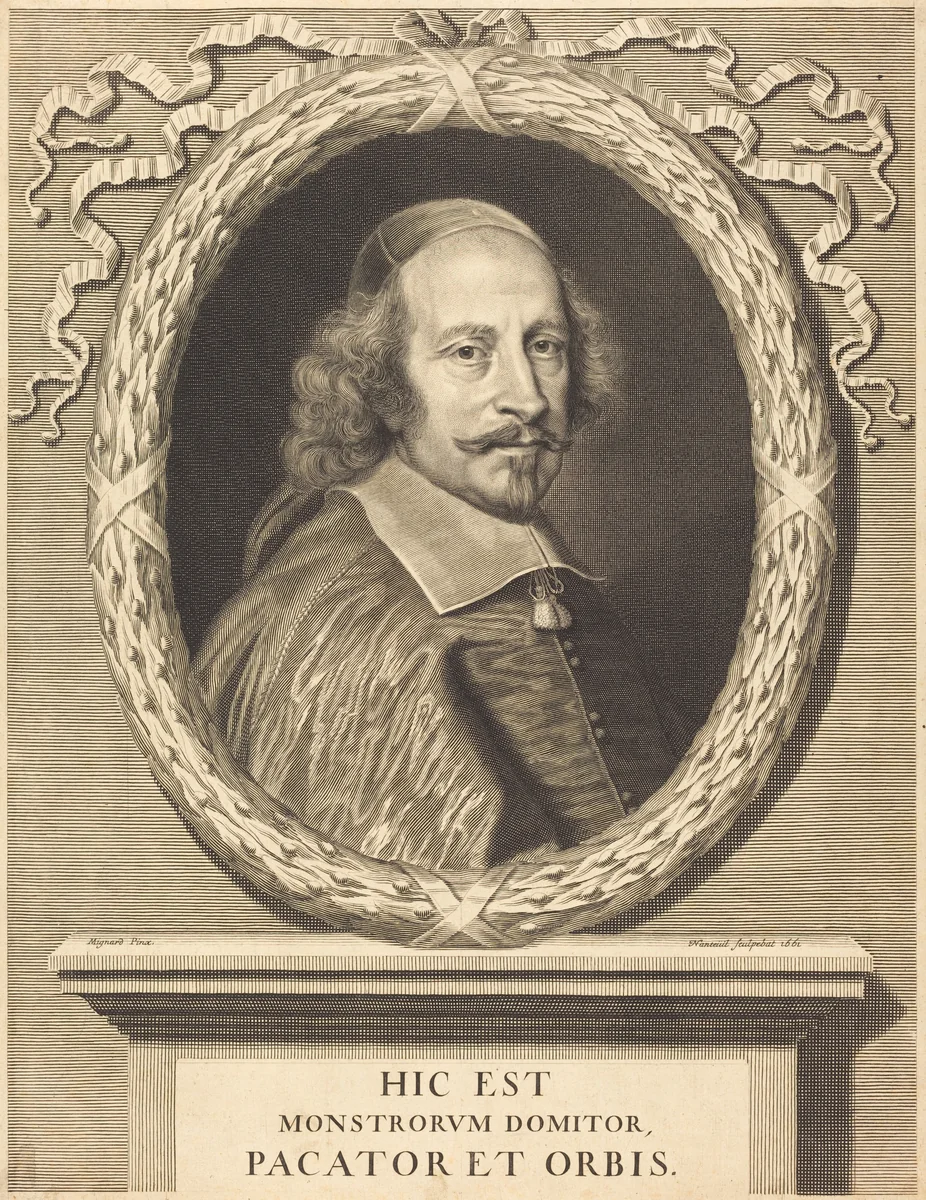 Cardinal Jules Mazarin by Robert Nanteuil
Pierre Mignard I, print, 1661
