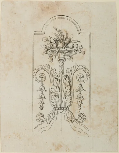 Design for the Decoration of Firearms by Nicolas Noël Boutet, drawing, 1772-1830