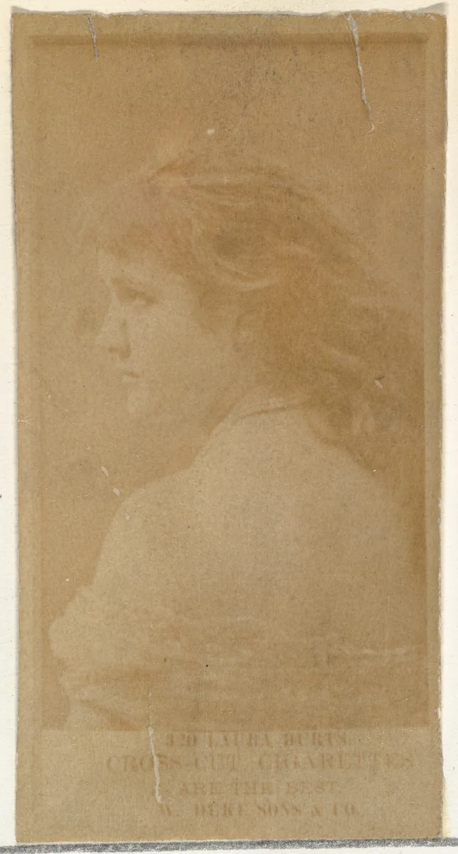 Card Number 320, Laura Burt, from the Actors and Actresses series (N145-7) issued by Duke Sons & Co. to promote Duke Cigarettes by W. Duke, Sons & Co., photograph, 1880-1889