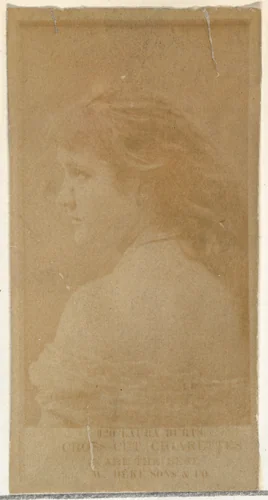 Card Number 320, Laura Burt, from the Actors and Actresses series (N145-7) issued by Duke Sons & Co. to promote Duke Cigarettes by W. Duke, Sons & Co., photograph, 1880-1889