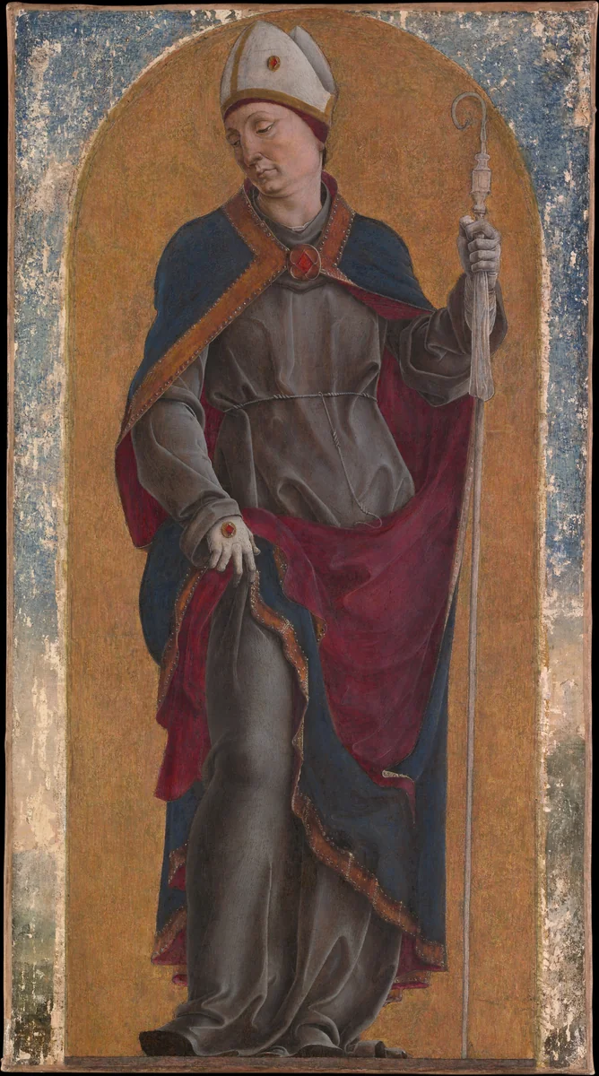 Saint Louis of Toulouse by Cosmè Tura, painting, 1484