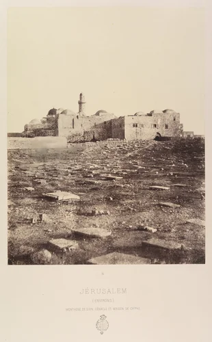 Jérusalem. (Environs) Montagne de Sion. Cenacle et Maison de Caiphe. by Louis de Clercq, photograph, 1860