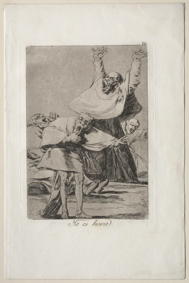 It is Time, Plate 80 by Francisco de Goya, print, 1799