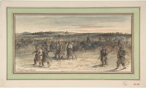 Prise de Constantine by Auguste Raffet, drawing, 1833-1843