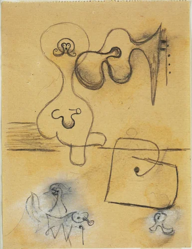Study for Dutch Interior (I) by Joan Miró, drawing, 1928