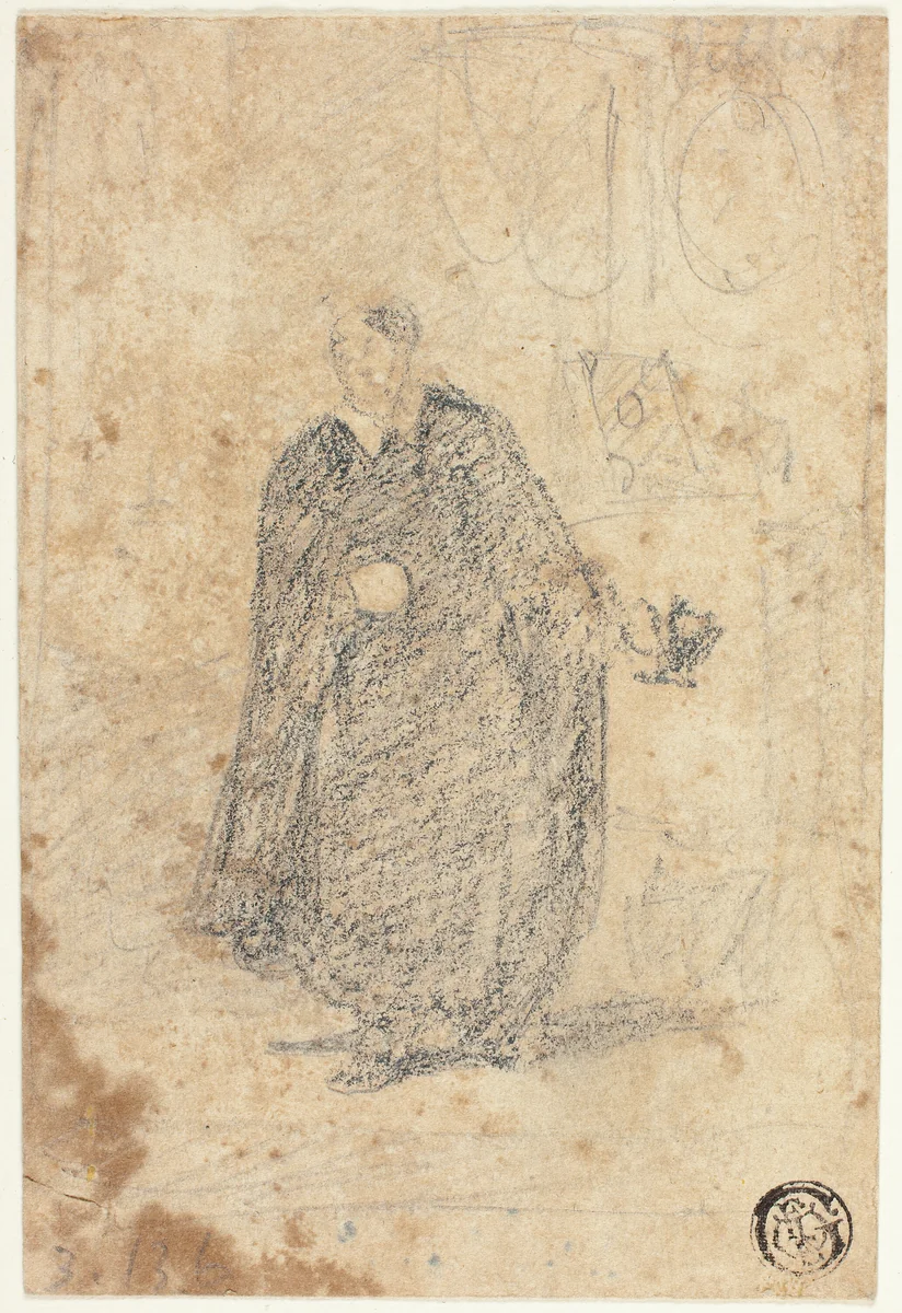 Sketch of Actor Standing by John Sell Cotman, drawing, 1700-1799