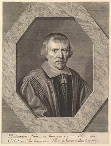 Omer II Talon, avocat au Parlement et conseiller du roi by Jean Morin, print, 1605-1650
