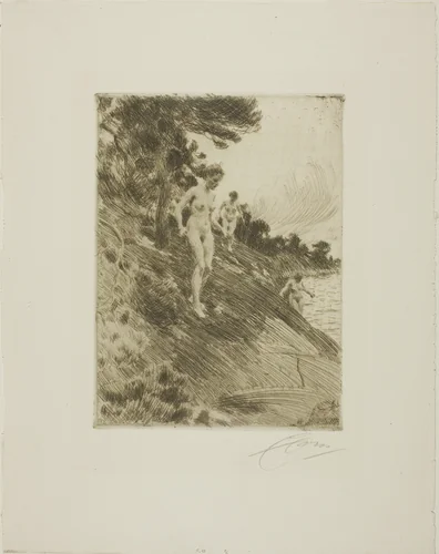 Frightened by Anders Zorn, print, 1912
