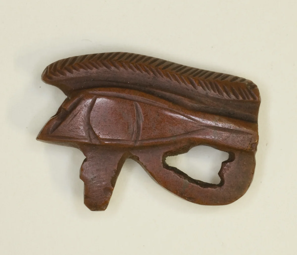 Eye of Horus (Wedjat) Amulet by Egyptian, metalwork, -1985--1773