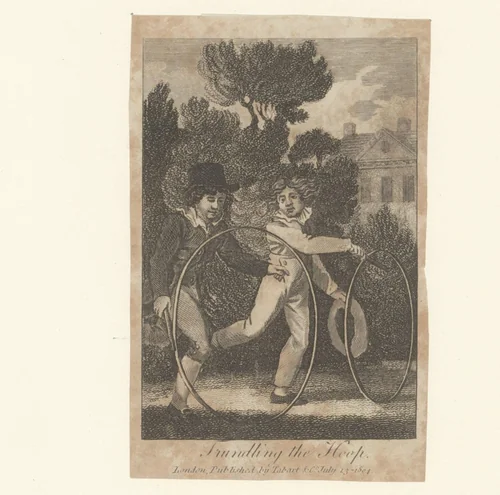 Hoepelen by anonymous, print, 1812