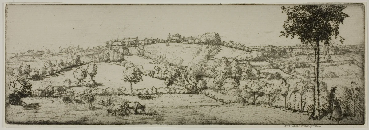 Landscape, Brittany by Donald Shaw MacLaughlan, print, 1907