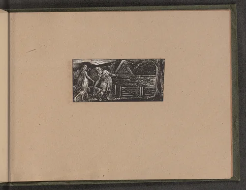 Thenot and Colinet Lead their Flocks Together by William Blake, print, 1821