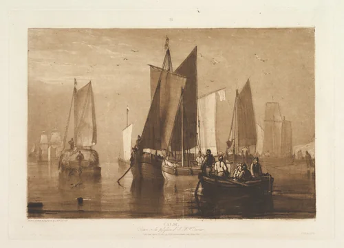 Calm, part IX, plate 44 from "Liber Studiorum" by Joseph Turner, print, 1812