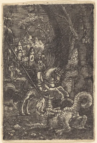 Saint George by Albrecht Altdorfer, print, 1515-1518