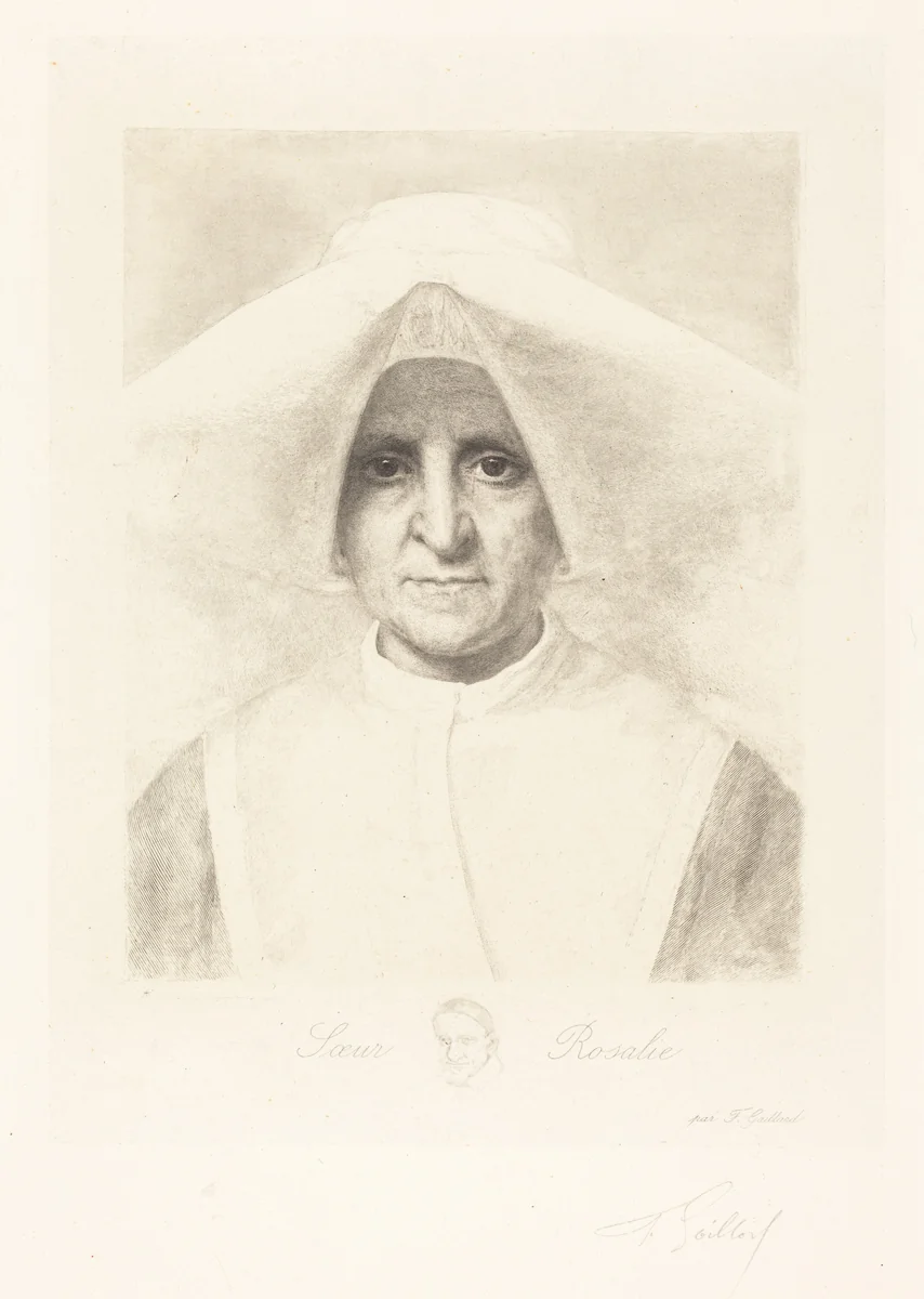 Sister Rosalie (Soeur Rosalie) by Ferdinand Gaillard, print, 1834-1887