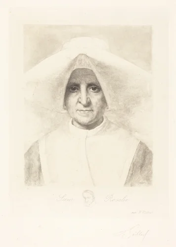 Sister Rosalie (Soeur Rosalie) by Ferdinand Gaillard, print, 1834-1887