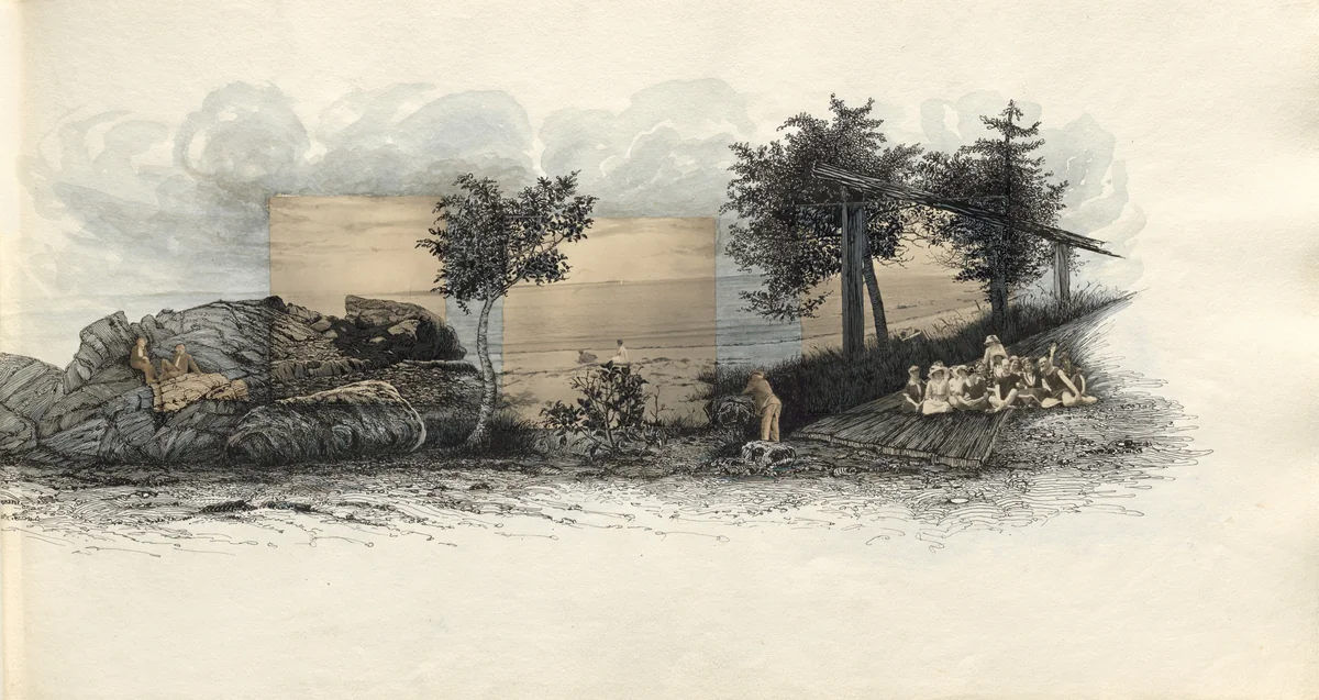 Untitled (page from album titled "July 1913") by Charles Norman Sladen, photograph, 1913