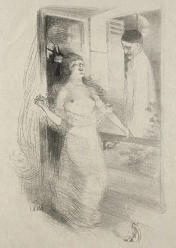 Pierrot by Adolphe Léon Willette, print, 1885-1892