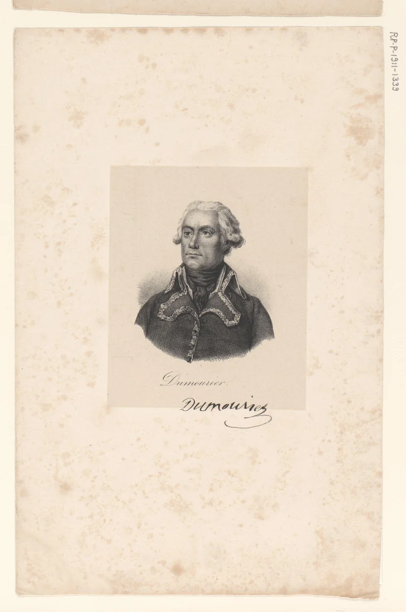Portret van Charles-François Dumouriez by anonymous, print, 1818-1842