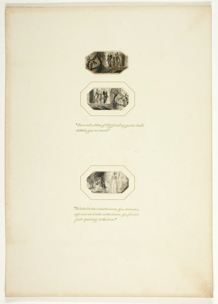 Study for a plate from Telemachus by Thomas Stothard, drawing, 1793-1803