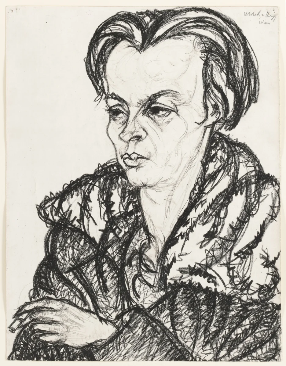 Jolan Simon by László Moholy-Nagy, drawing, 1919