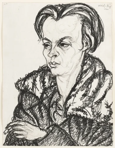 Jolan Simon by László Moholy-Nagy, drawing, 1919