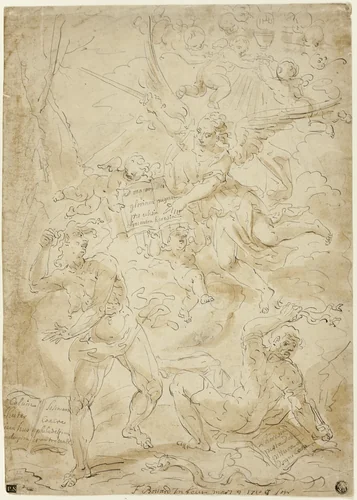 The Triumph of Truth Over Heresy by François Boitard or Louis Philippe Boitard the elder, drawing, 1705-1715
