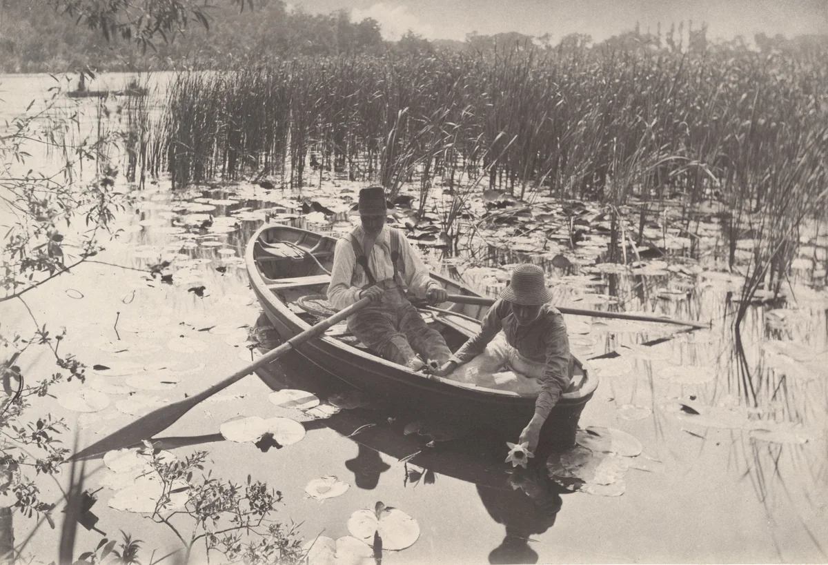 Gathering Water-Lilies from Life and Landscape on the Norfolk Broads (London, 1886) by Peter Henry Emerson, photograph, 1885