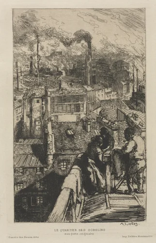 The Gobelin Quarter by Auguste Louis Lepère, print, 1893-1896