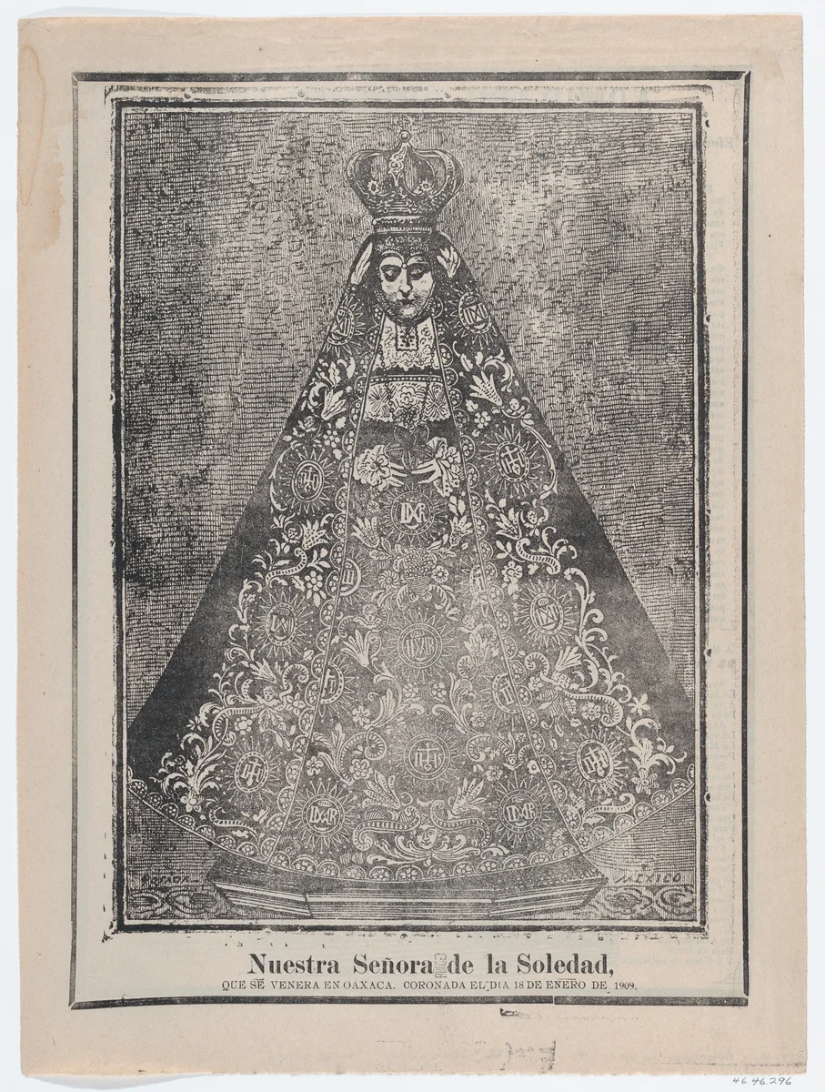 Our Lady of Solitude by José Guadalupe Posada, print, 1909