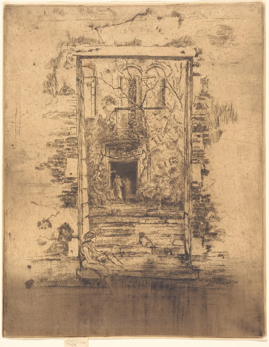 Garden by James McNeill Whistler, print, 1880