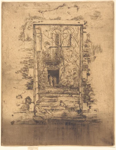 Garden by James McNeill Whistler, print, 1880