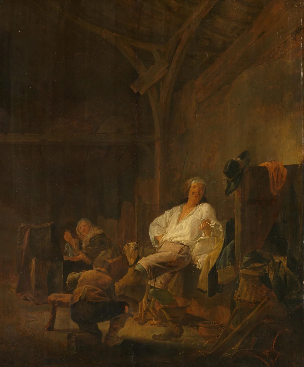 An Officer in Billeted Quarters by Maerten Stoop, painting, 1647