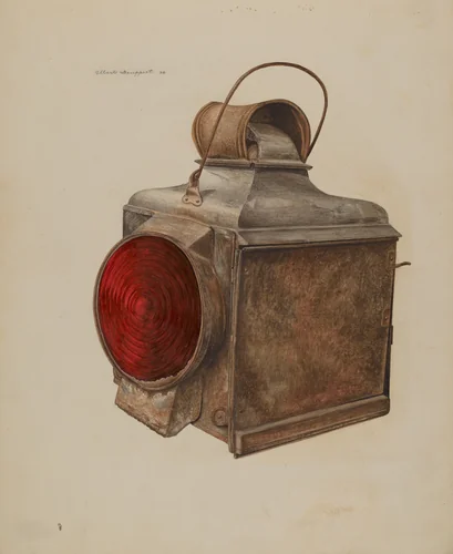 Railway Lantern by Albert Geuppert, index of american design, 1938
