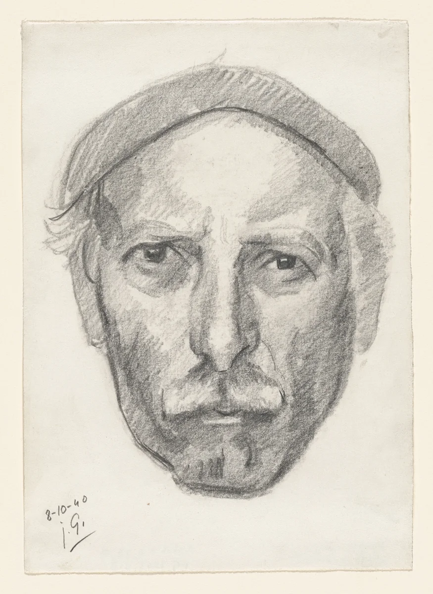 Self-Portrait by Julio González, drawing, 1940
