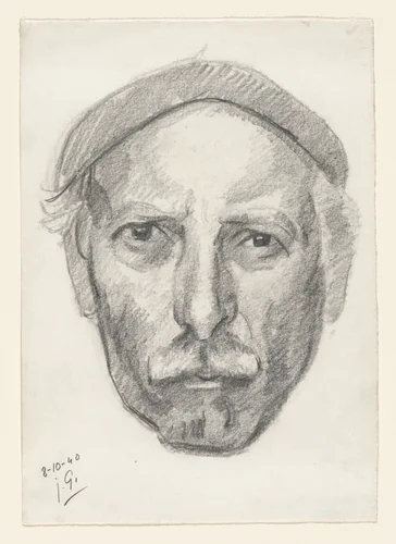 Self-Portrait by Julio González, drawing, 1940