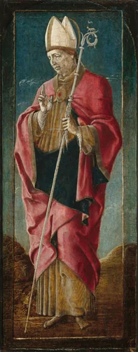 Saint Louis of Toulouse by Cosmè Tura, painting, 1470-1480
