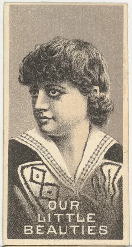 From the Actresses series (N57) promoting Our Little Beauties Cigarettes for Allen & Ginter brand tobacco products by Allen & Ginter, print, 1890