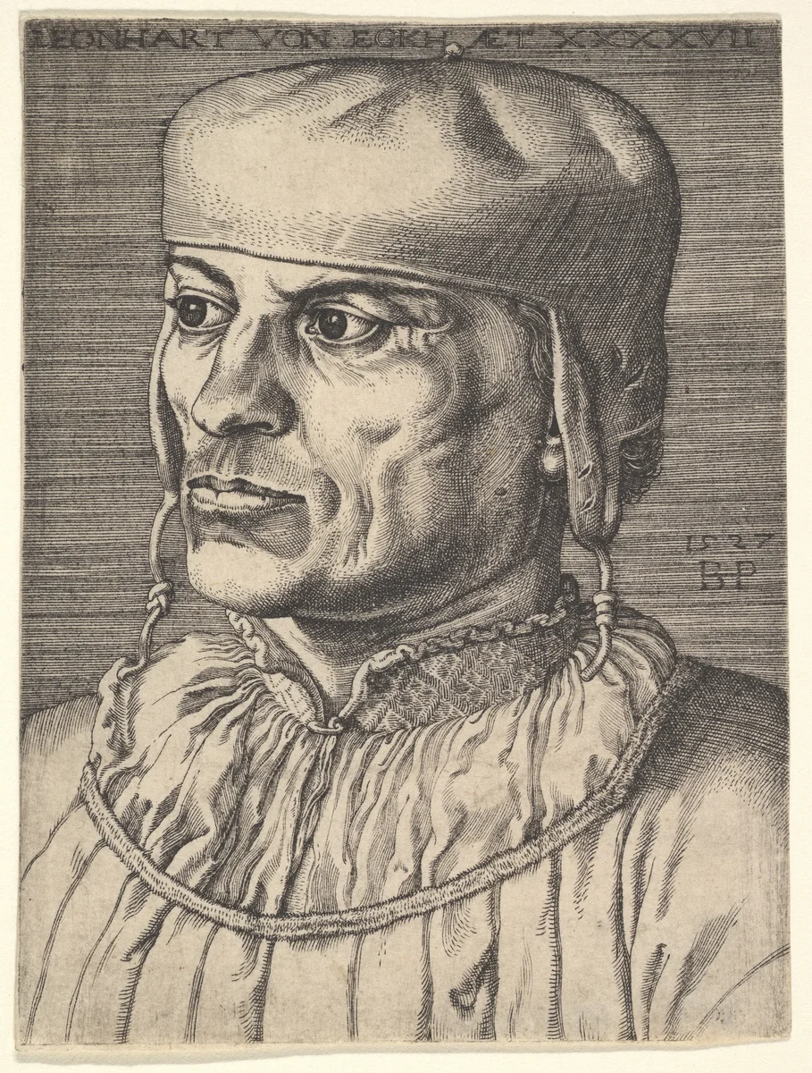 Leonhart von Eck by Barthel Beham, print, 1527