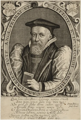 Abbot George, Archbishop of Canterbury by Simon van de Passe, print, 1595-1647